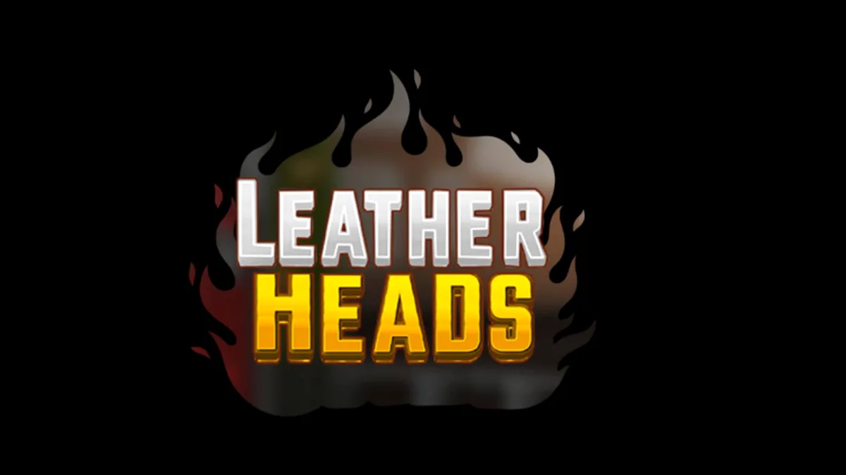 Tela de jogo do caça-níqueis Leatherheads mostrando símbolos de bombeiros e multiplicadores neon.